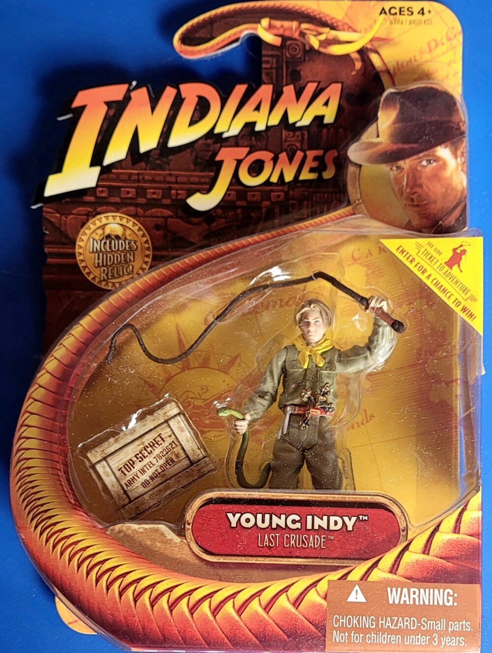 2008 Hasbro - Indiana Jones Last Crusade Young Indy 3.75" Figure - River Phoenix